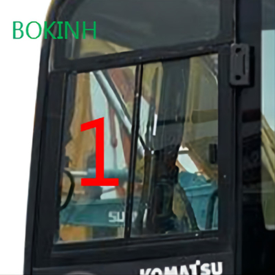 PC60-8 PC70-8 KOMATSU زجاج الكابينة الجانب الأيسر الوضع المائل رقم 1 5 مم سميكة
