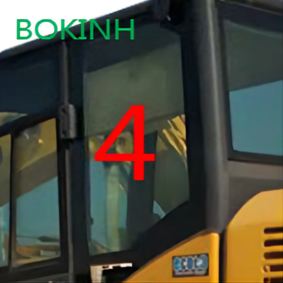 PC60-8 PC70-8 KOMATSU زجاج الكابينة الخلفي الجانب الأيسر الوضع NO.4 مقاومة للحرارة