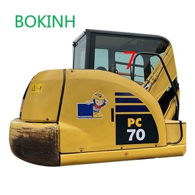 PC60-8 PC70-8 KOMATSU Excavator Window استبدال الجانب الأيمن رقم 7 زجاج كبير