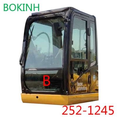 حفارة CATERPILLAR زجاج الكابينة 252-1245 الجبهة أسفل الموضع B الزجاج الأمامي