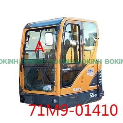 71M9-01410 HYUNDAI Excavator Front Glass استبدال الموضع العلوي A نافذة خفف
