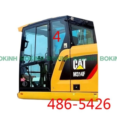 486-5426 CATERPILLAR كابينة زجاجية باب يسار الموضع الخلفي NO.4 زجاج مقسّى